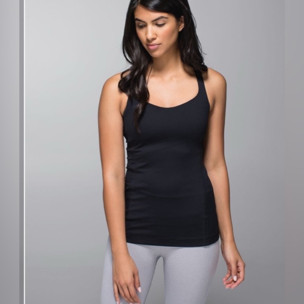Lululemon Free To Be Tank Black Size 8 EUC